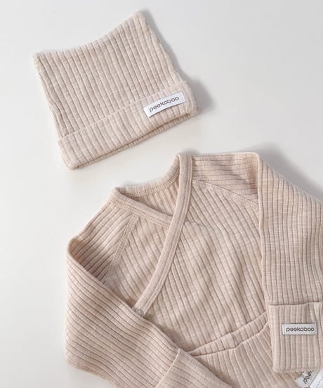 即納 newborn neko bonnet  set