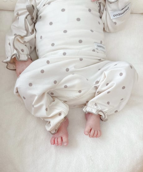 即納 newborn frill ribbon dot set up