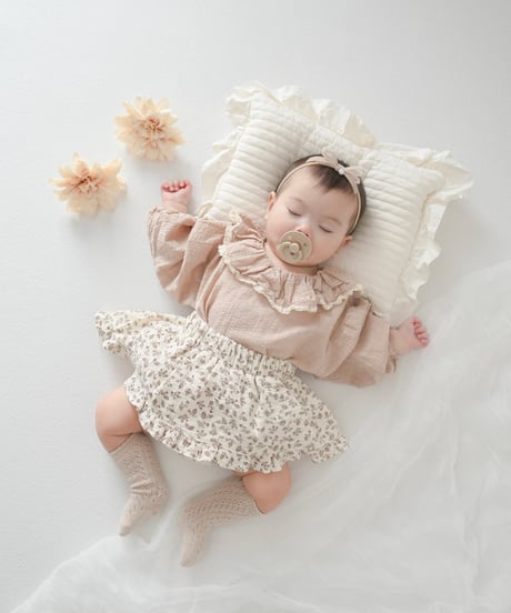即納 petit flower frill skirt