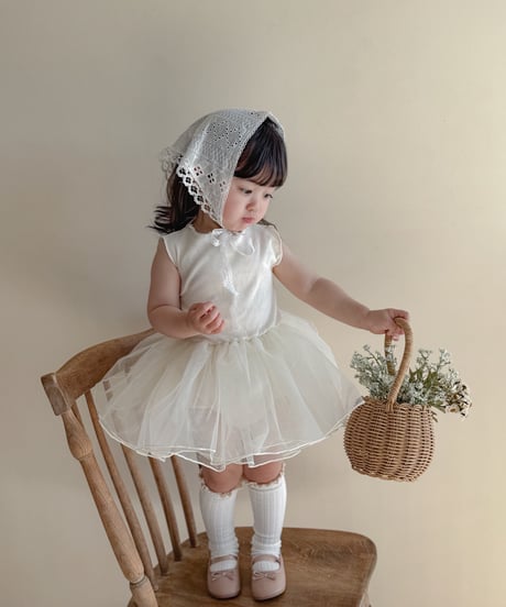 即納no sleeve tulle rompers