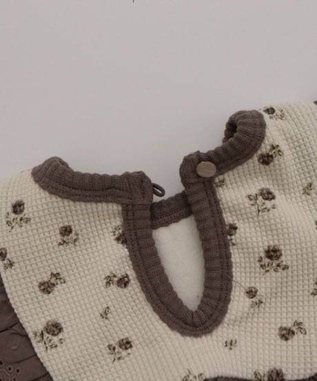 即納flower ribbon thermal bib