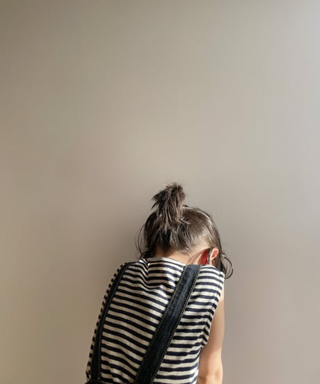即納monbebe × alli   indigo denim salopette