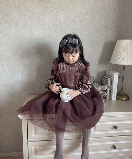 即納Noel velours dress