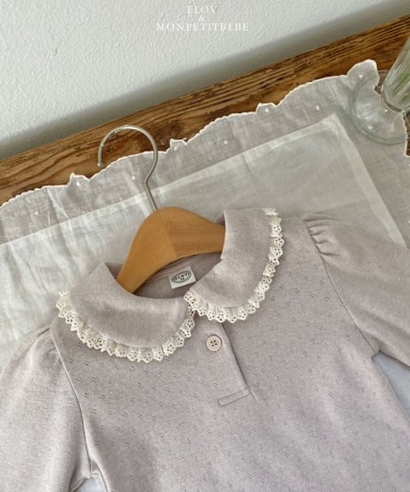 即納 mon petit bebe Emma collar tee