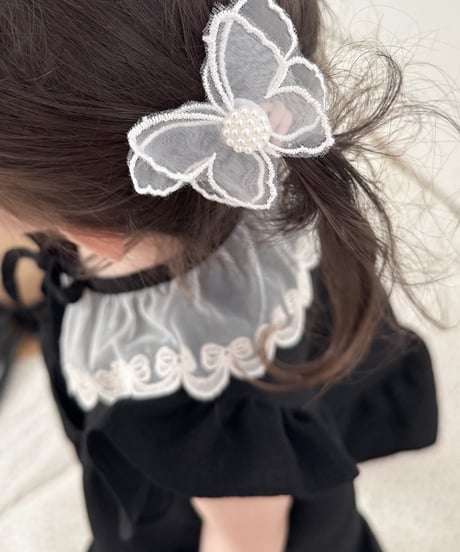 即納lace ribbon hair tie set
