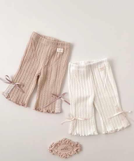 即納 Lace boots cut pants