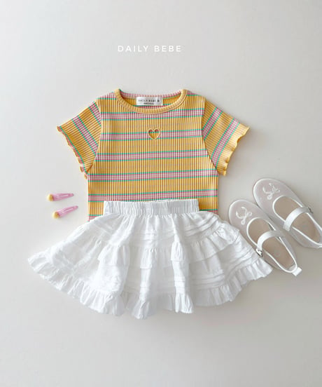 一部即納 daily bebe Heart punching tee