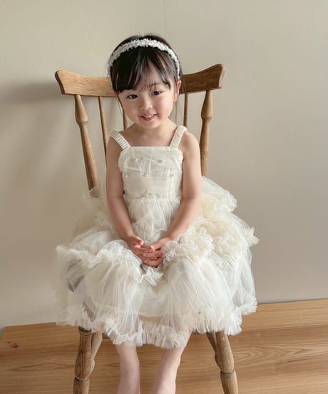 即納sparkling tiered  tulle dress