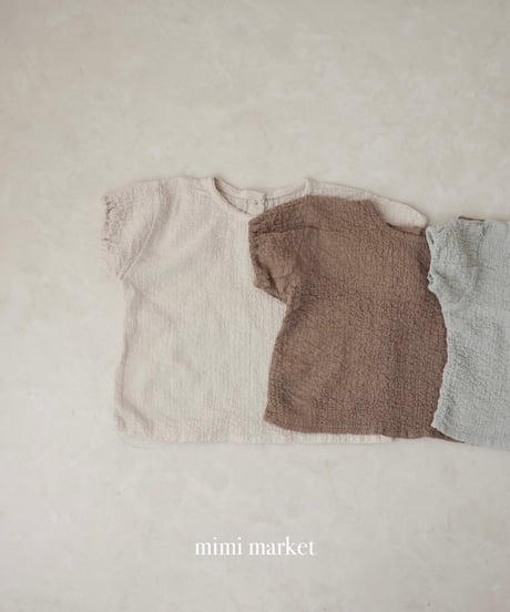 即納mimi market Ring Blue Blouse