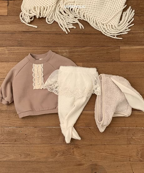 即納Lace-indued leggings
