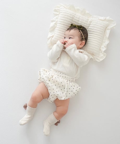 即納 mon petit bebe Emma collar tee