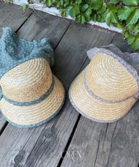 予約 OREN Soleil Scarf Straw Hat