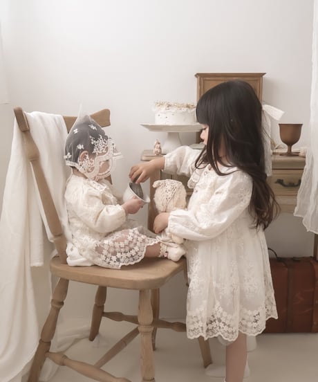 即納Lace Bouquet kids Dress