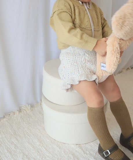 即納mix knit  bloomers