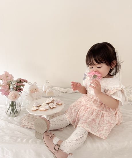 即納 luna flower suspender skirt