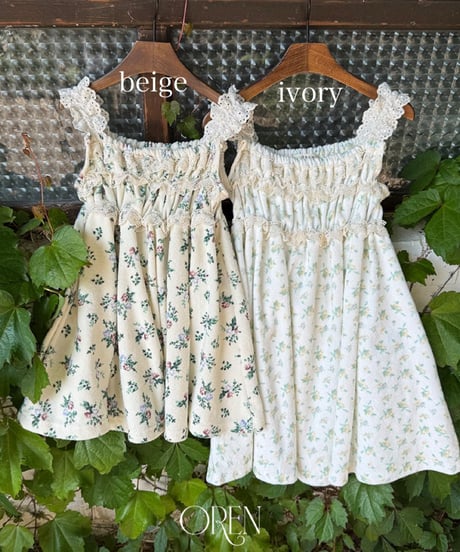 予約 OREN Rose Terry One Piece