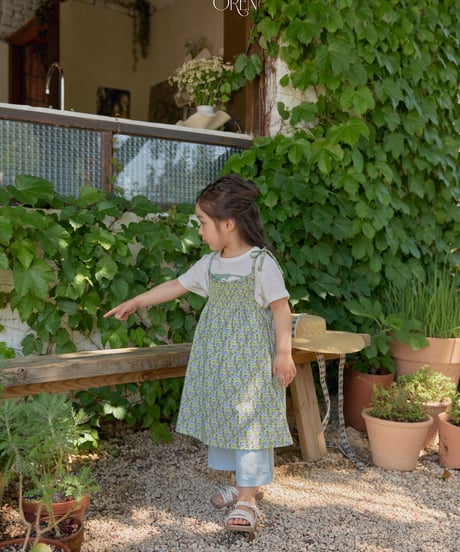 予約 OREN Rosera Smock Strap Dress