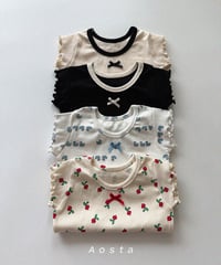 一部即納aosta Lip ribbon tee
