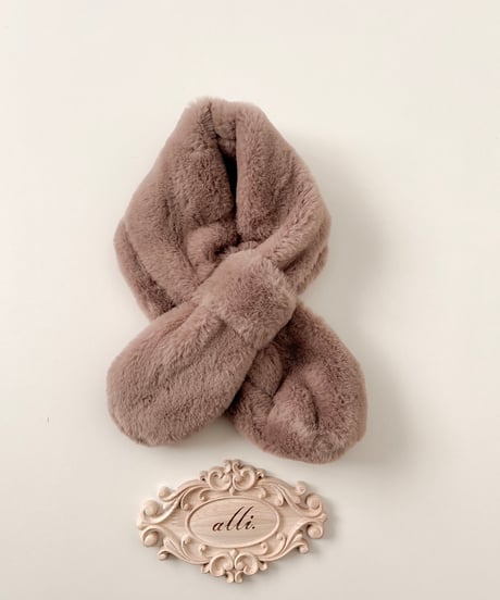 即納cross fur muffler