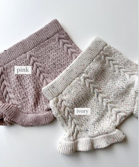 即納mix knit  bloomers