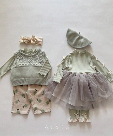 即納aosta Knit vest