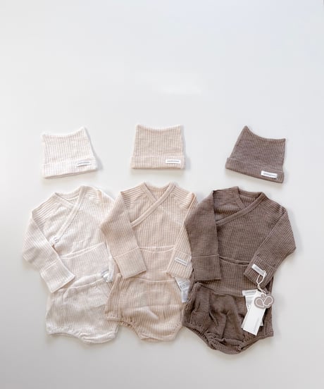 即納 newborn neko bonnet  set