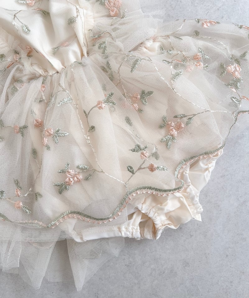 即納flower tulle apron rompers | alli.