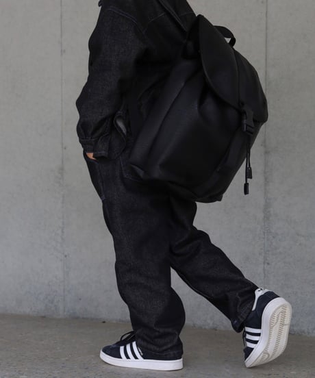 即納faux leather ruck sack
