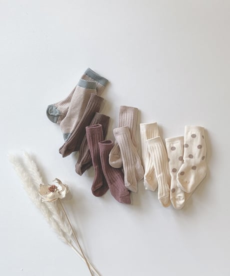 即納alli×monbebe  baby socks set