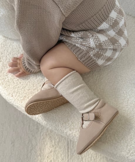 即納nuance brown roll socks set