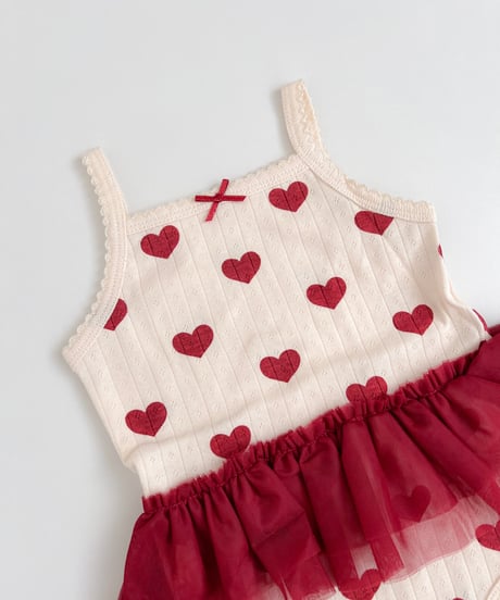 即納 camisole tulle rompers