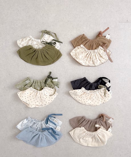 即納double  gauze  bib