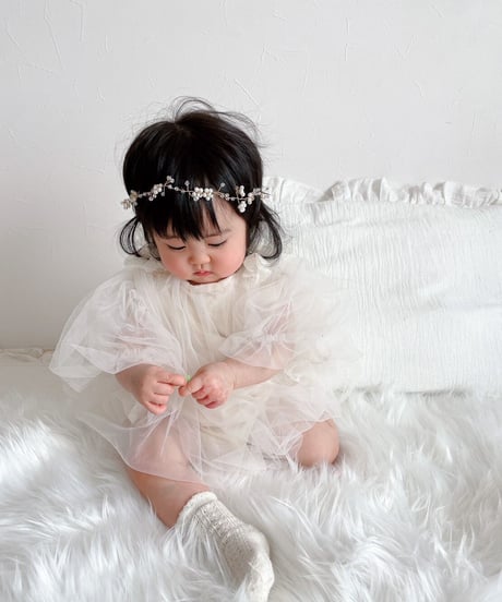 即納Fairy tulle rompers