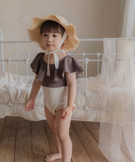 予約 OREN Pepe Color Block Swimsuit(ママとお揃い)