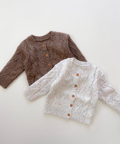 即納marble  Knit cardigan