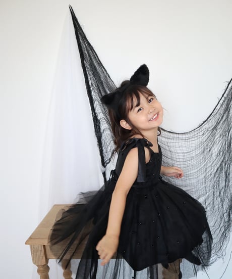 即納black ribbon dress