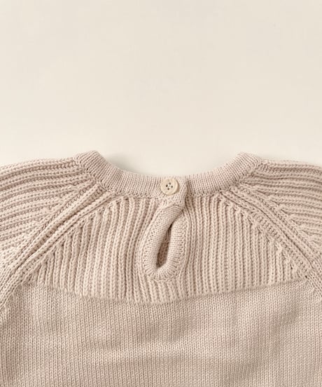 即納flower knit rompers