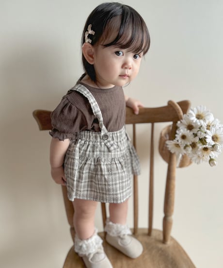 即納 check skirt bloomer