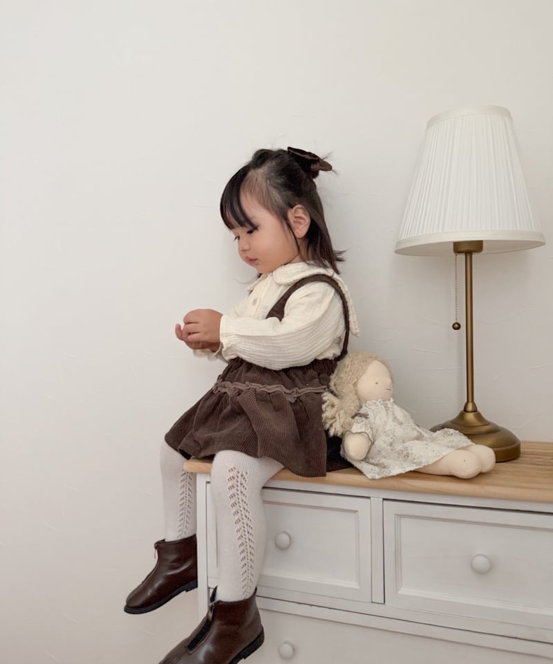 現品有】andmary Fluffy mini skirt アイボリー