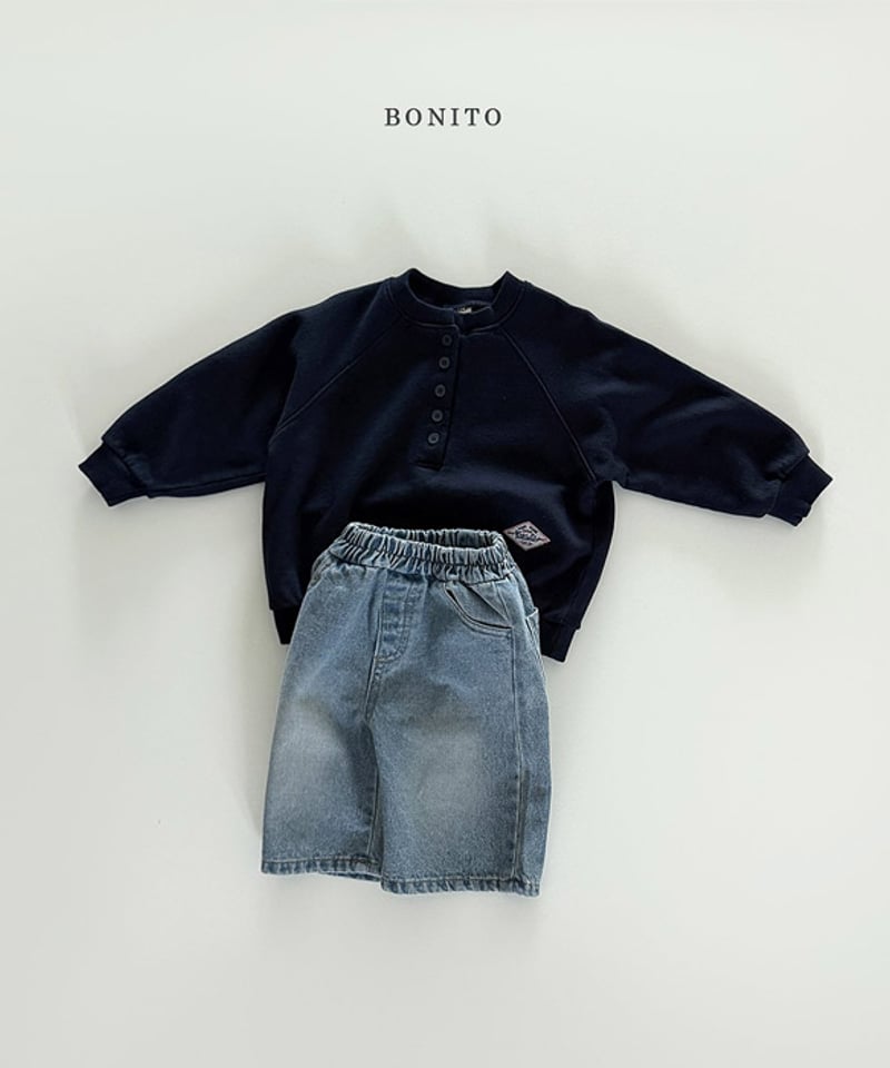 KAMIYA 25春夏 Henry Neck Sweat Pullover Women's Heavyweight Sweatshirt - Bone | 9087 | NLA