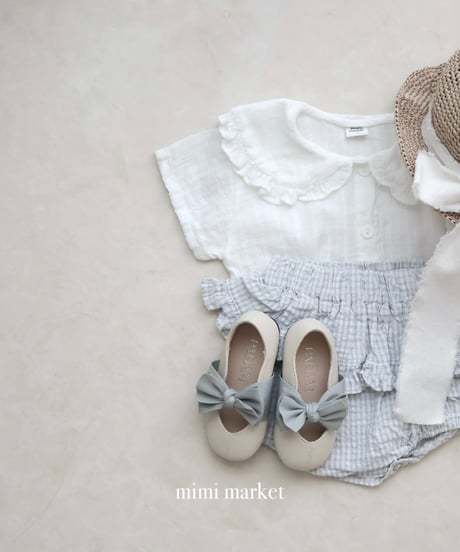 即納mimi market Moel collar blouse