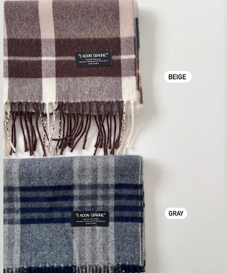 即納plaid muffler