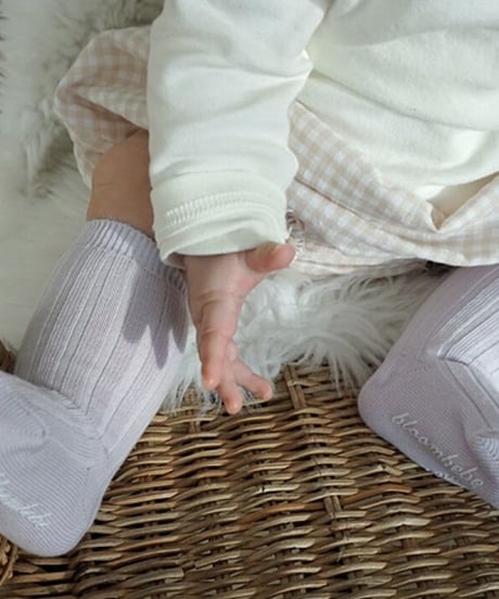 即納baby color high socks