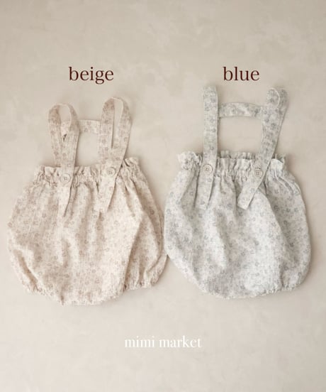即納 mimi market Moss Balloon Overalls