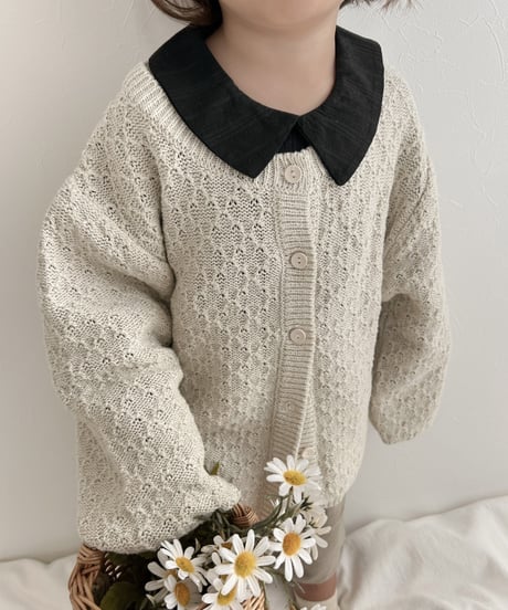 即納Vanilla knit cardigan