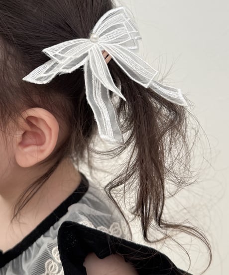 即納lace ribbon hair tie set