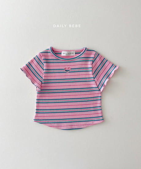 一部即納 daily bebe Heart punching tee
