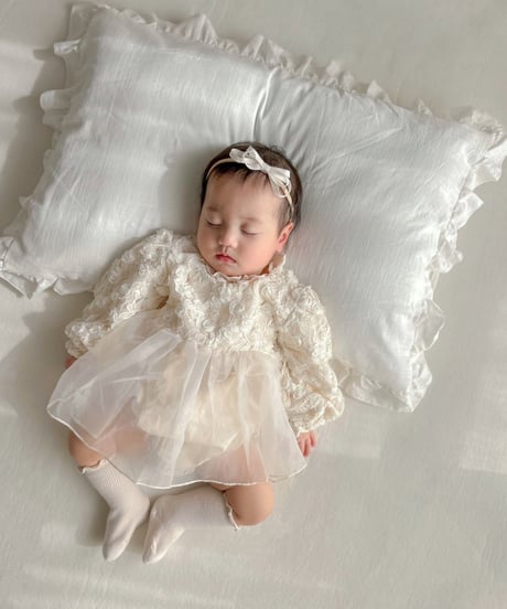 即納lace rose rompers
