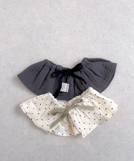 即納double  gauze  bib