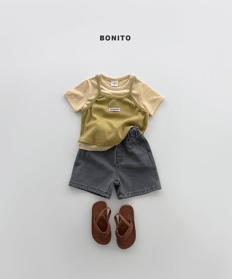 即納 bonito Ribbed Layered Sleeveless Top